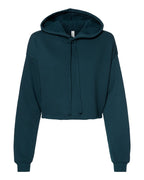 Women's Crop Fleece Hoodie Sweatshirt | 7502