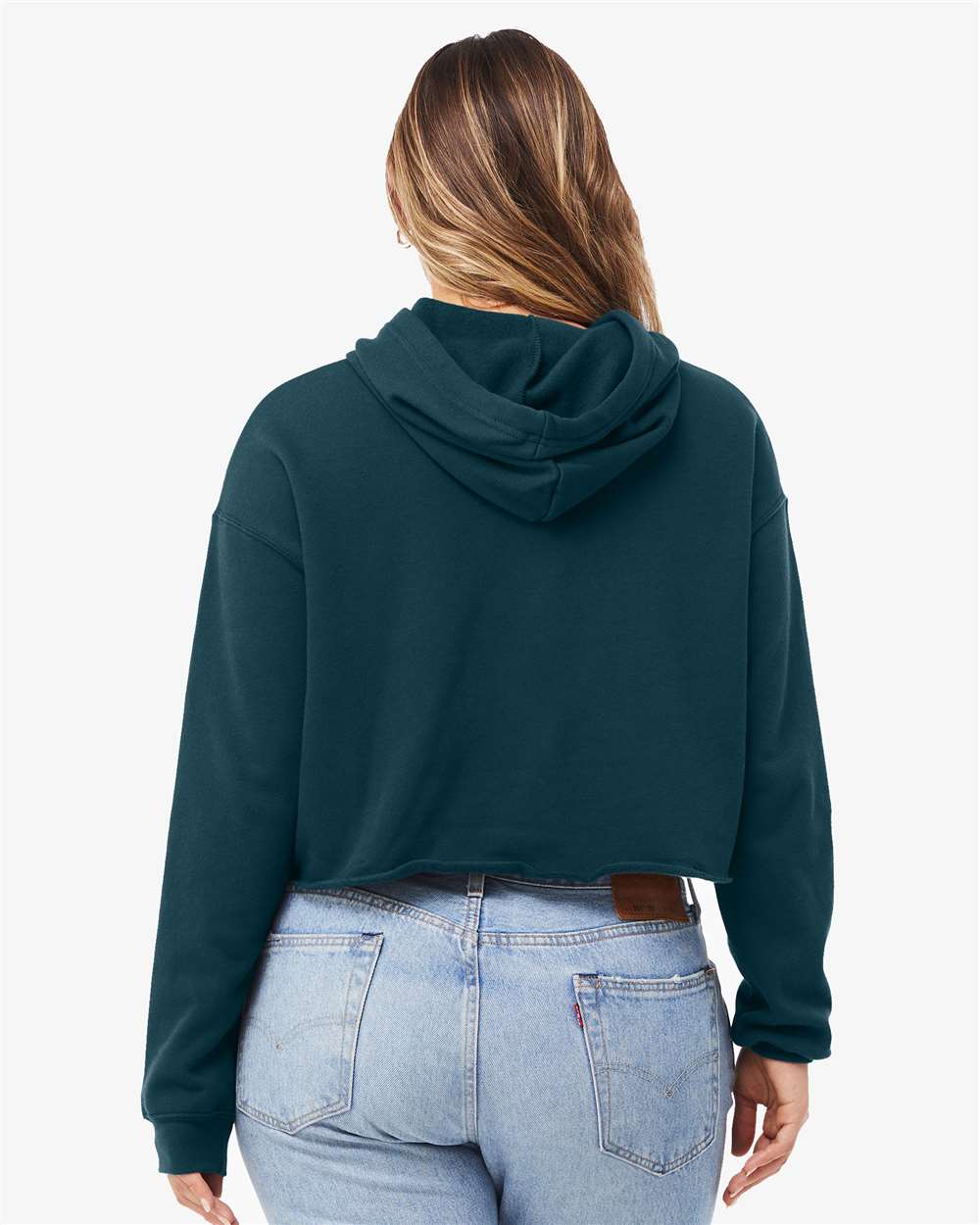 Women's Crop Fleece Hoodie Sweatshirt | 7502