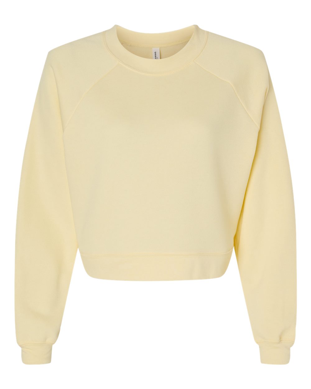 Women's Crop Raglan Fleece Crewneck Sweatshirt | 7505