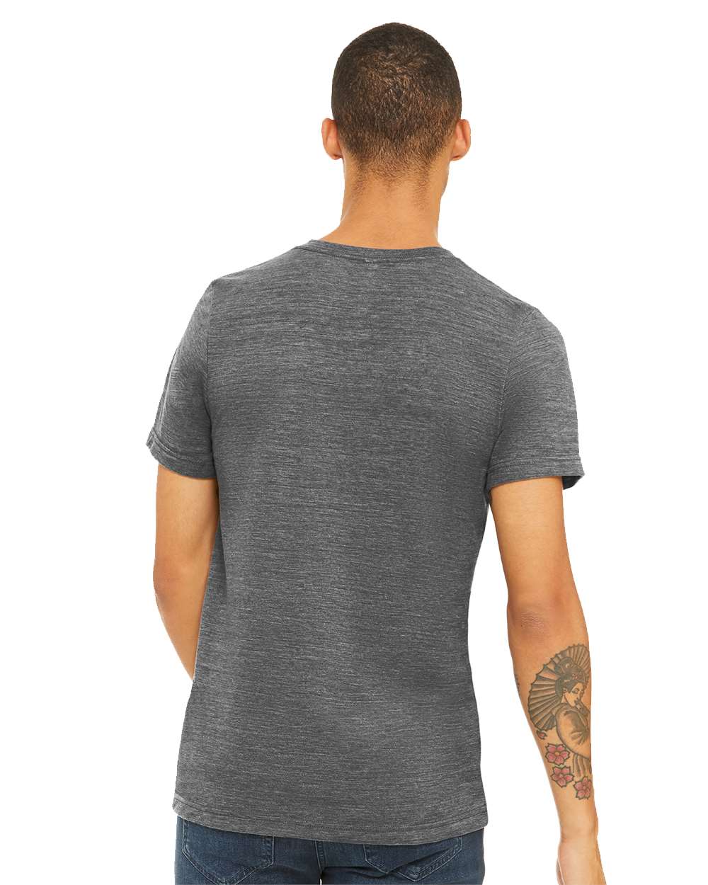 Unisex Textured Jersey V-Neck Tee | 3655