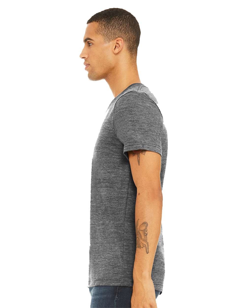 Unisex Textured Jersey V-Neck Tee | 3655