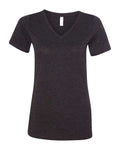 Camiseta de mujer relajada de mezcla triblend con cuello en V | 6415