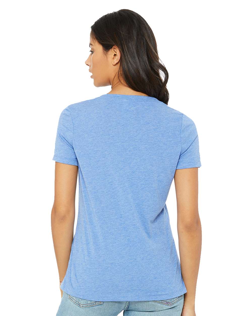 Women's Relaxed Triblend V-Neck Tee | 6415