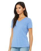 Women's Relaxed Triblend V-Neck Tee | 6415