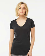 Women's Poly-Rich V-Neck T-Shirt | 244