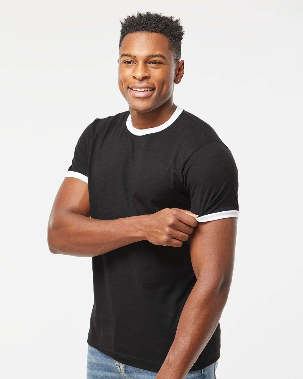 Unisex Fine Jersey Ringer T-Shirt | 246