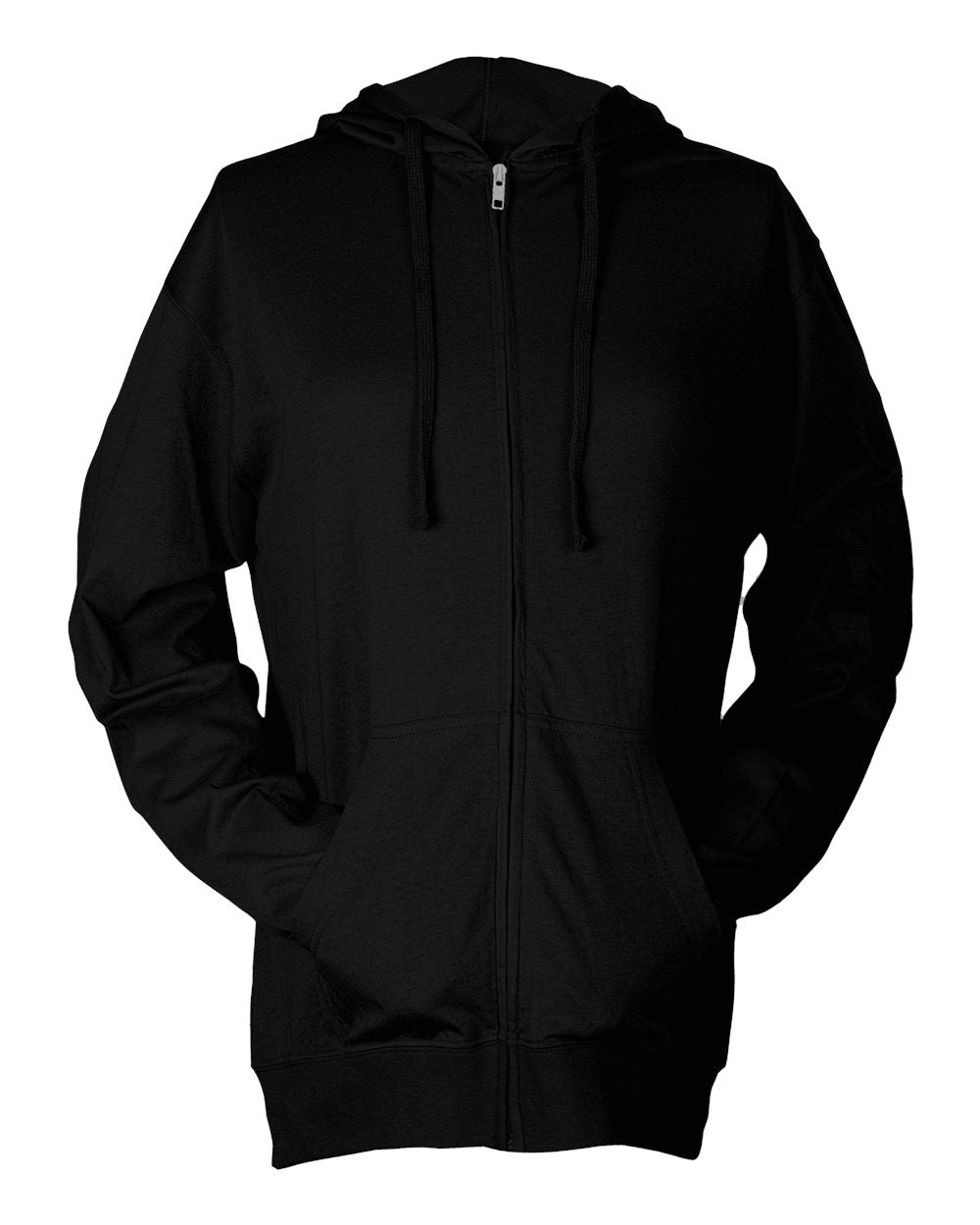 Unisex Beach Full-Zip Hooded Long Sleeve T-Shirt | 260