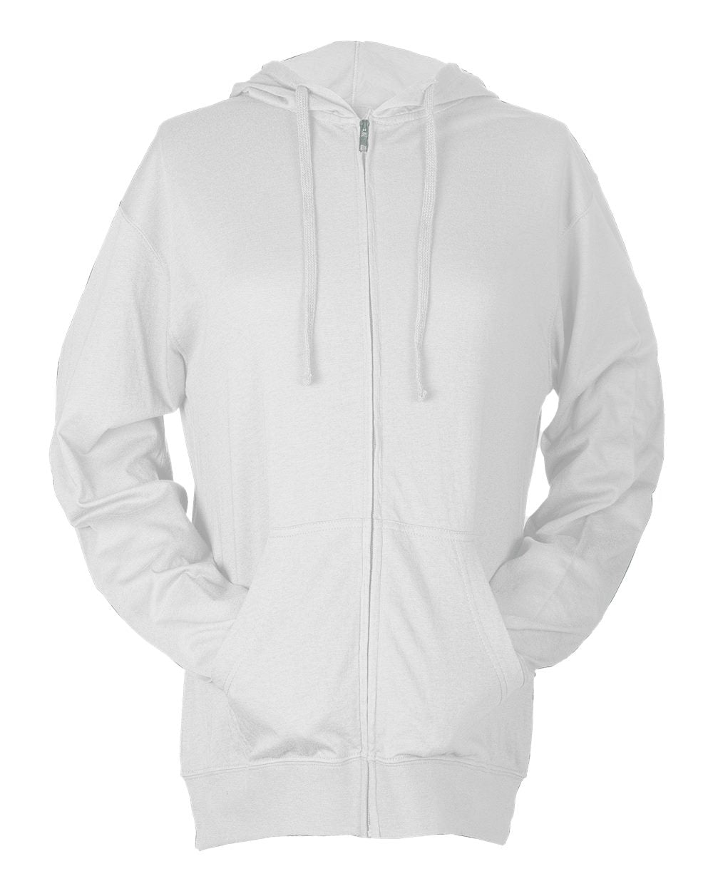 Unisex Beach Full-Zip Hooded Long Sleeve T-Shirt | 260