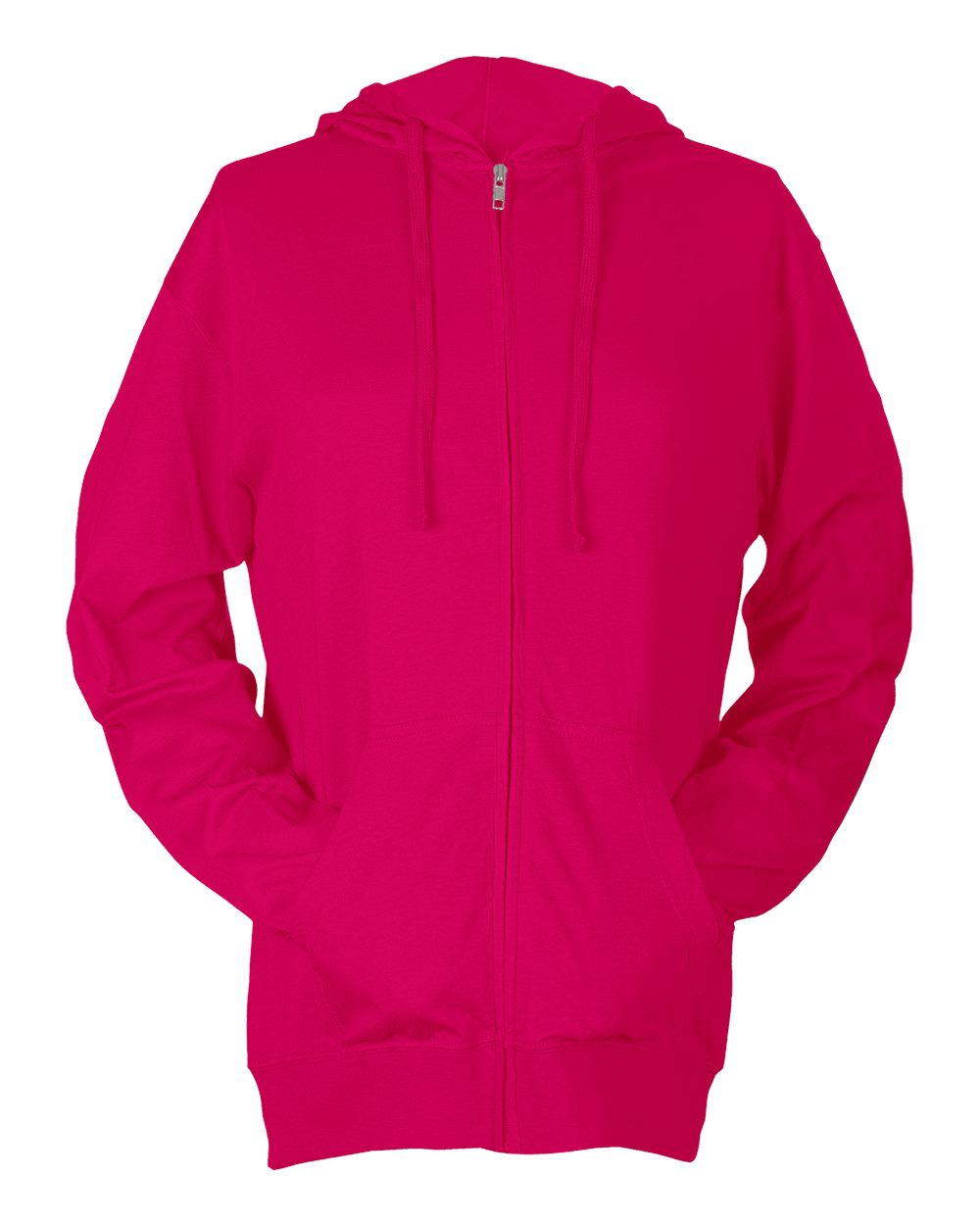 Unisex Beach Full-Zip Hooded Long Sleeve T-Shirt | 260
