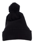 Pom-Pom Cuffed Knit Beanie | 1501P