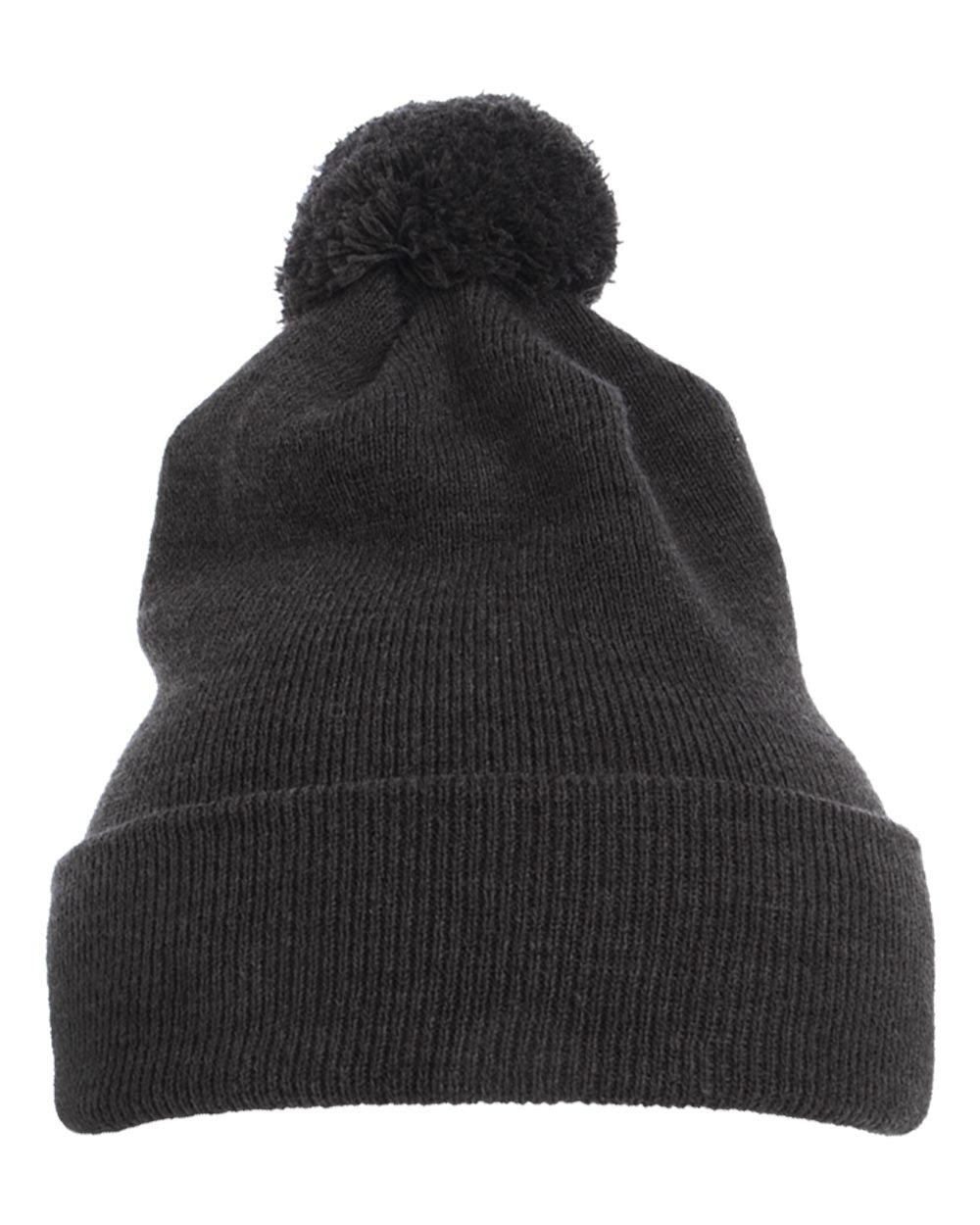 Pom-Pom Cuffed Knit Beanie | 1501P