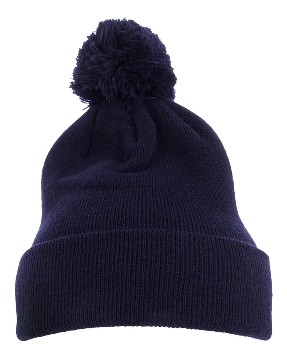 Pom-Pom Cuffed Knit Beanie | 1501P