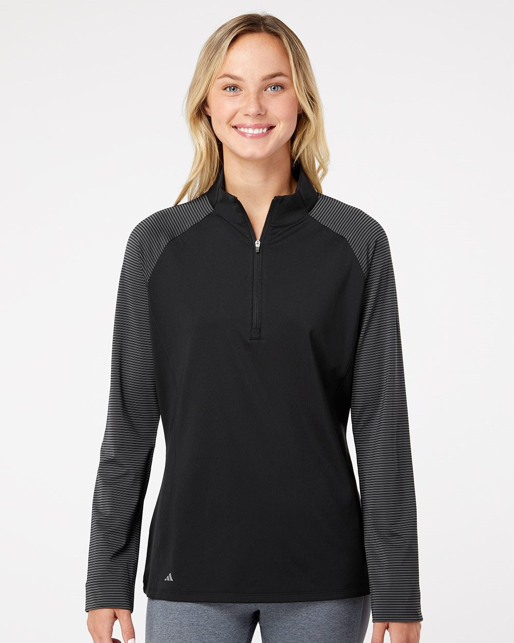 Sudadera ligera raglán con cremallera de cuarto para mujer Ultimate365 | A521