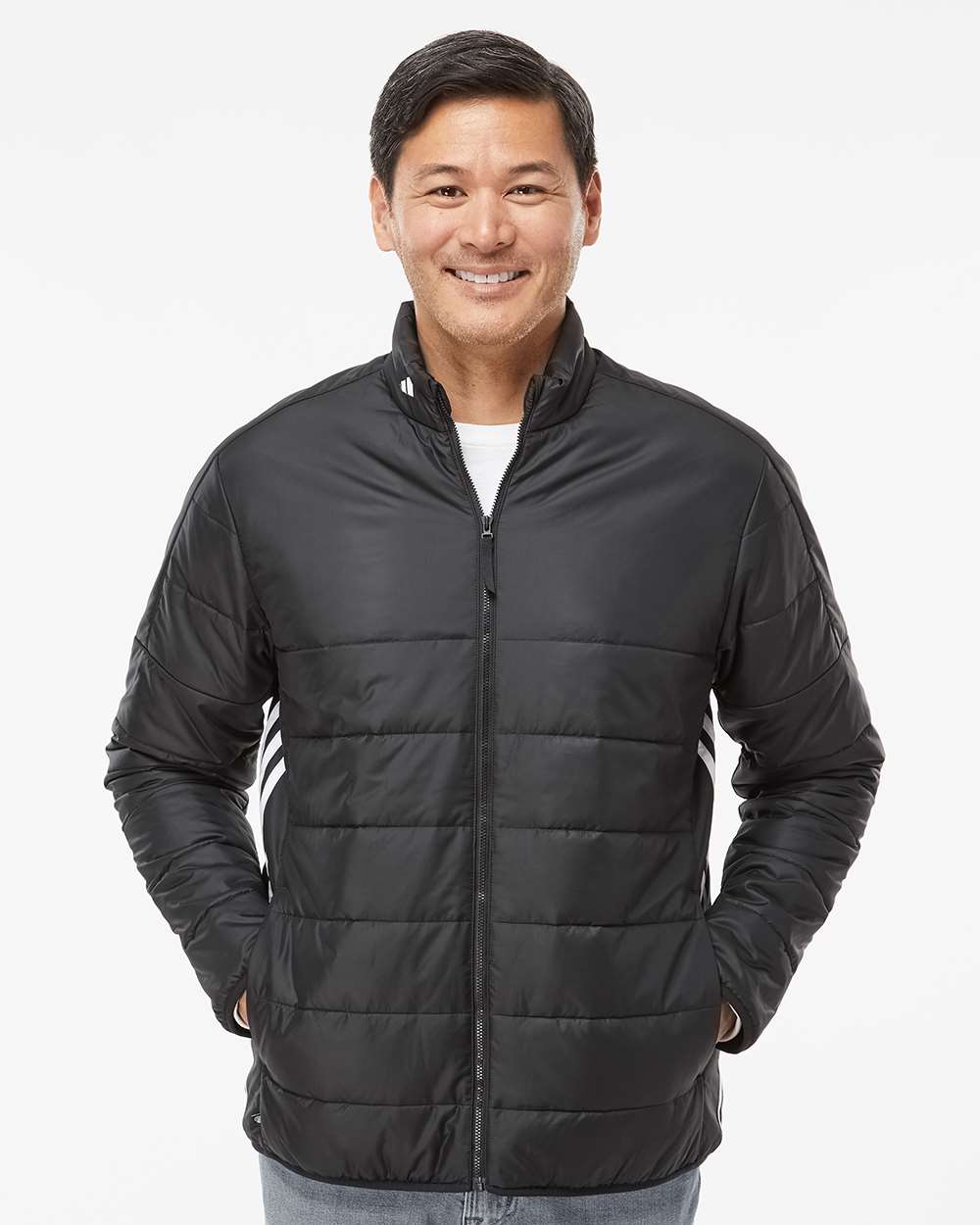 Men's 3-Stripes Puffer Full-Zip Jacket | A570