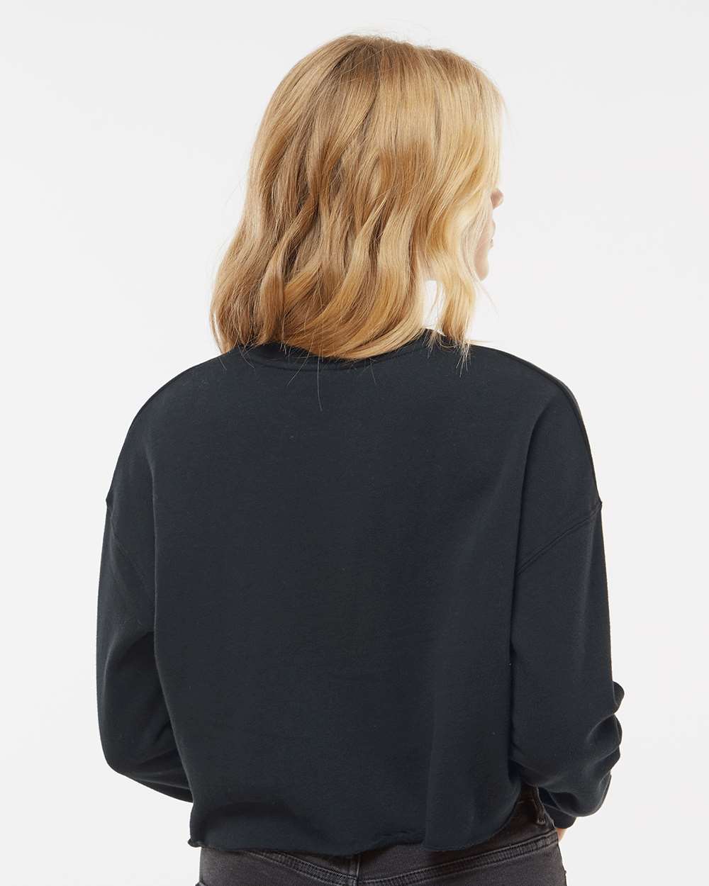 Women's Lightweight Crop Crewneck Sweatshirt | AFX24CRP