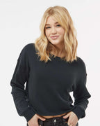 Women's Lightweight Crop Crewneck Sweatshirt | AFX24CRP