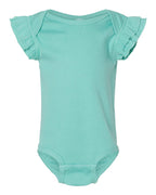 Infant Flutter Sleeve Baby Rib Bodysuit | 4439