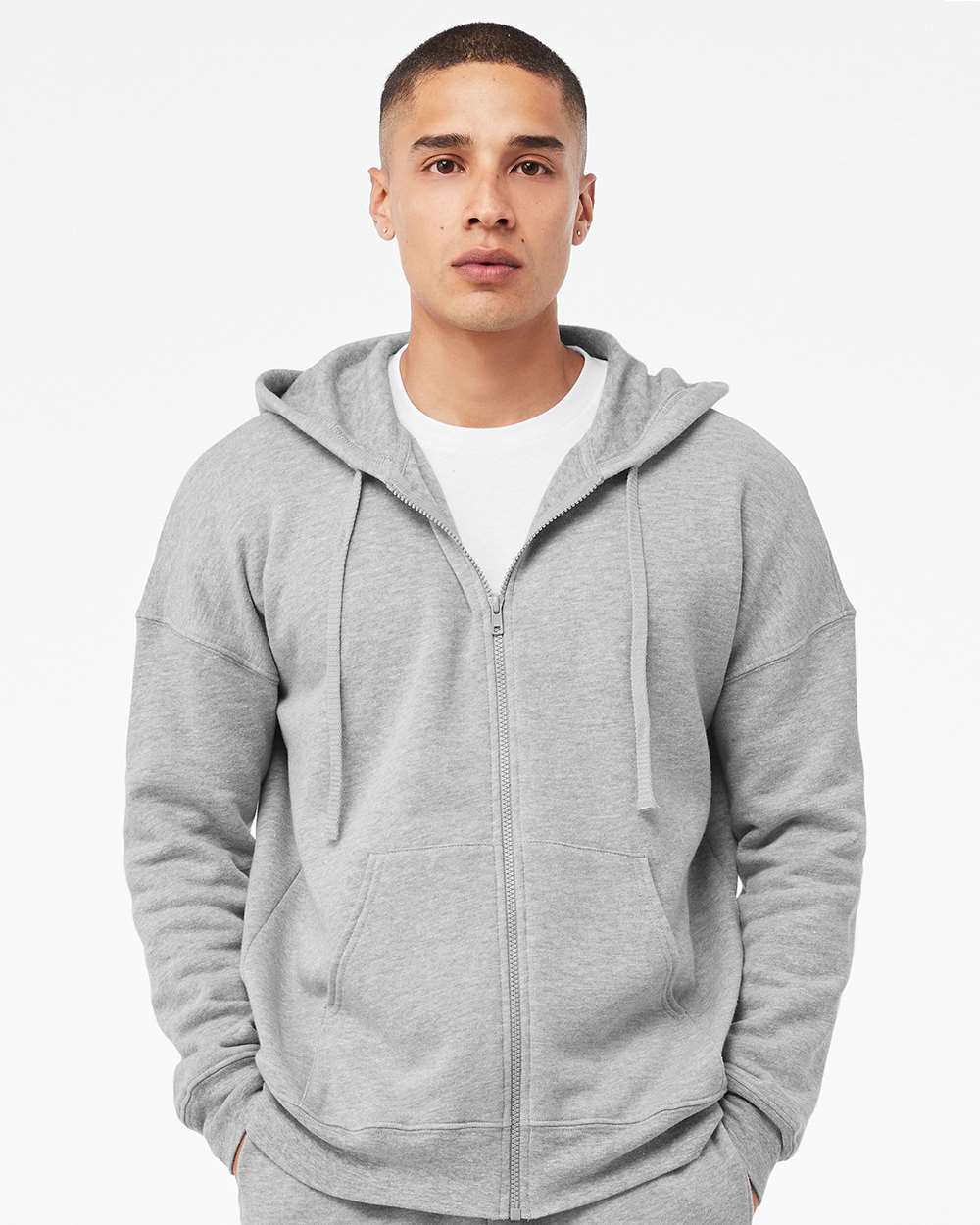 Sudadera con capucha unisex de forro polar de esponja DTM con cremallera completa | 3759