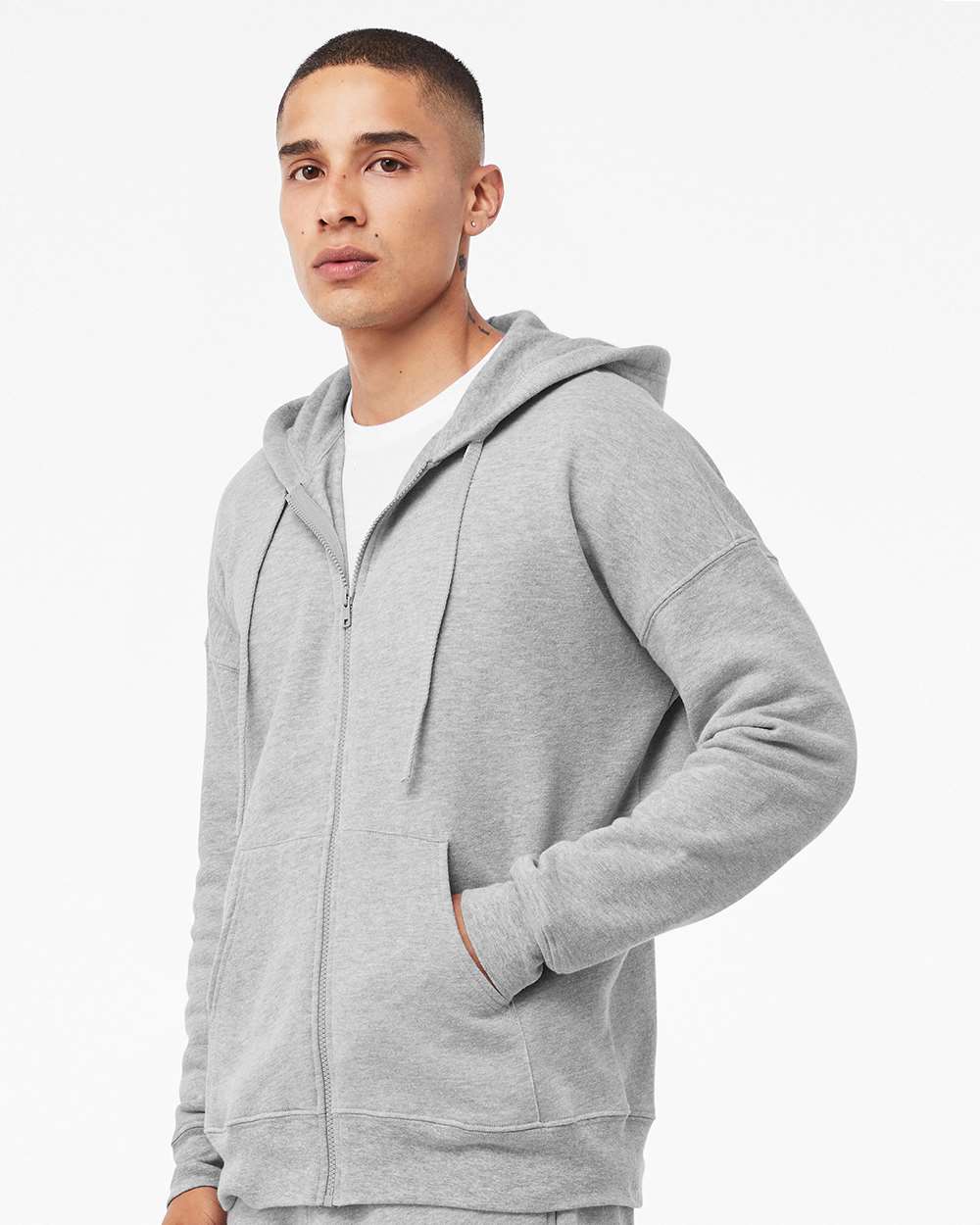 Unisex Sponge Fleece DTM Full-Zip Hoodie Sweatshirt | 3759