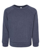Toddler Sponge Fleece Raglan Crewneck Sweatshirt | 3901T