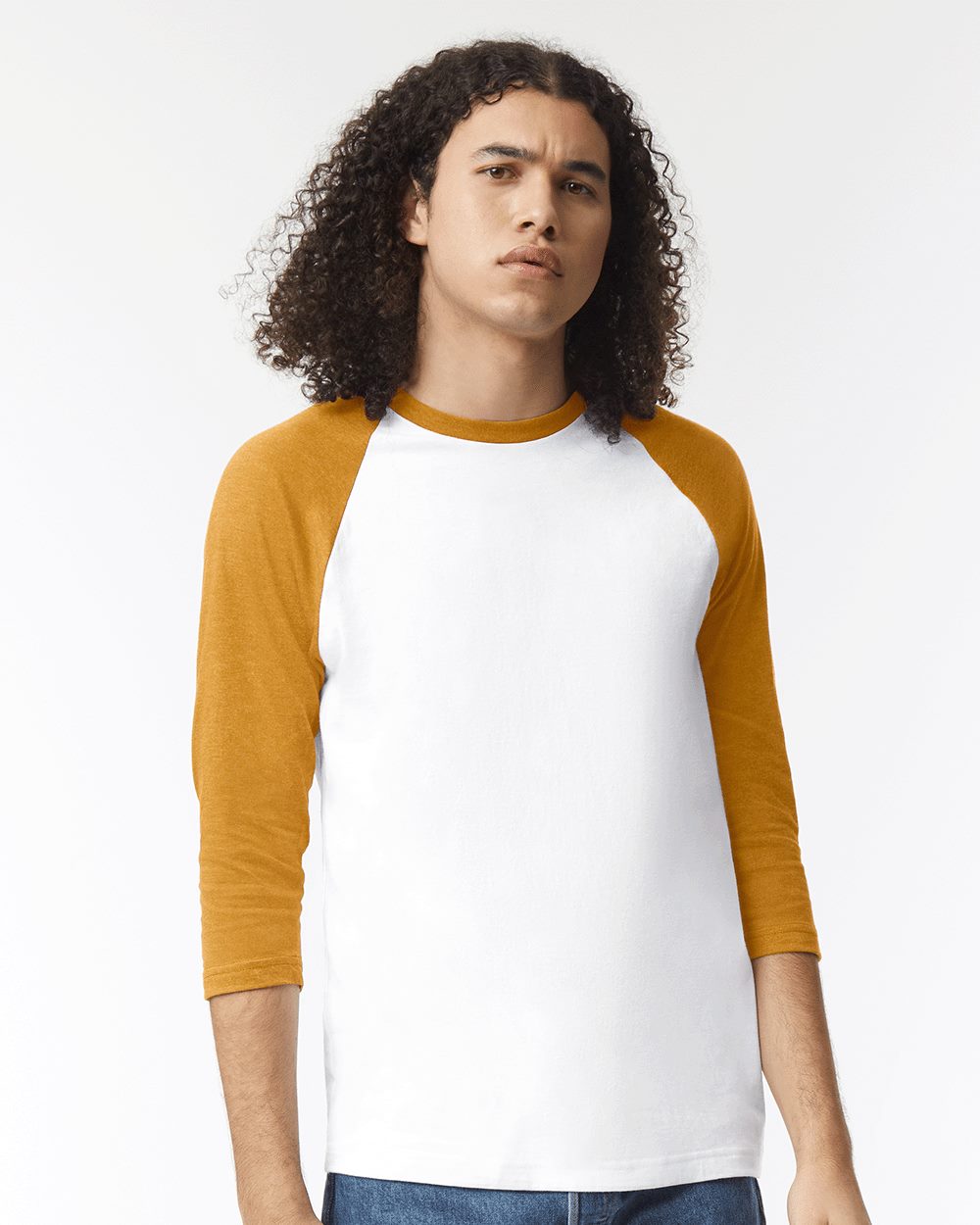 Unisex CVC Three-Quarter Sleeve Tee | 2003CVC