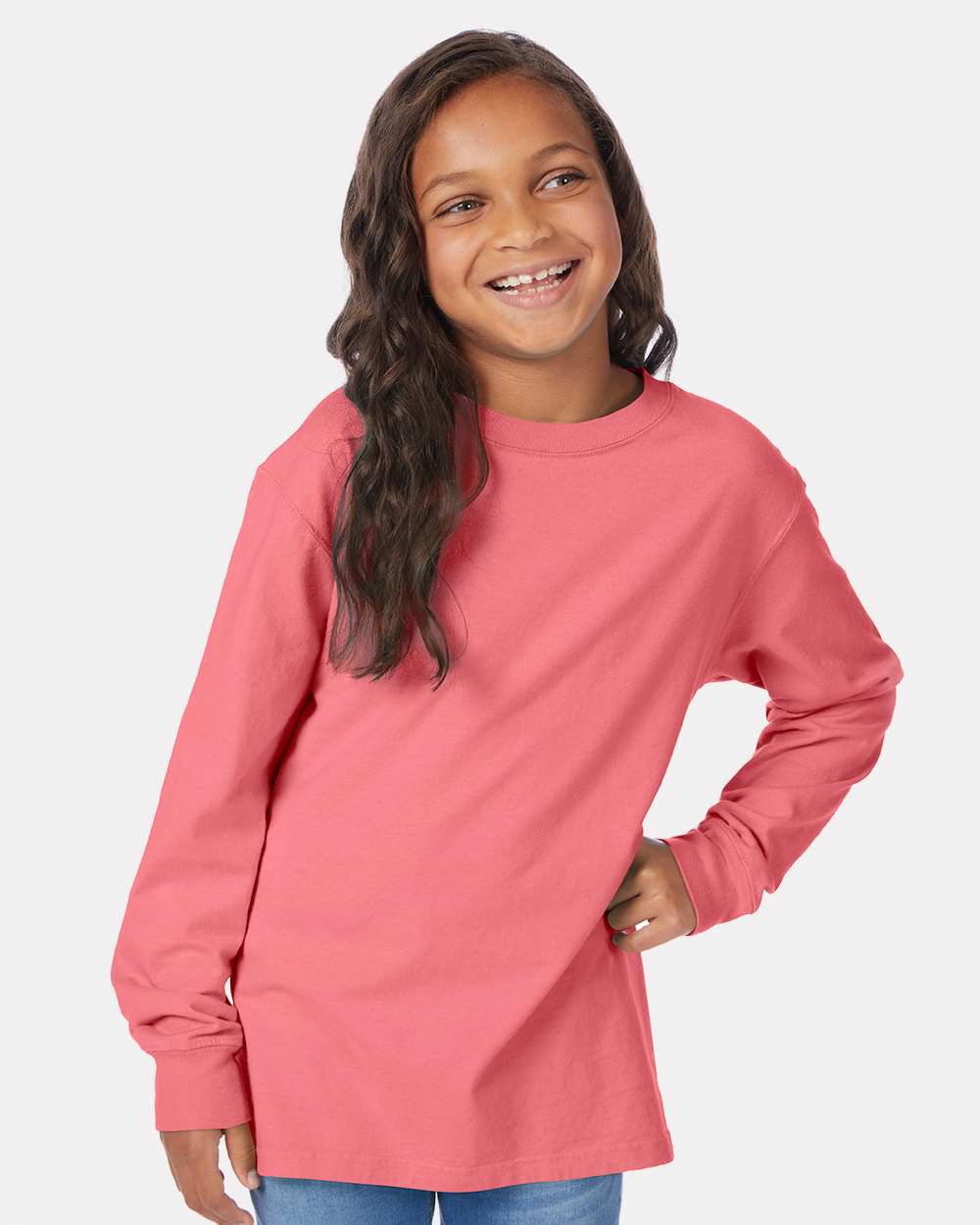 Youth Garment-Dyed Long Sleeve T-Shirt | GDH275