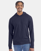 Unisex Garment-Dyed Jersey Hooded Long Sleeve T-Shirt | GDH280