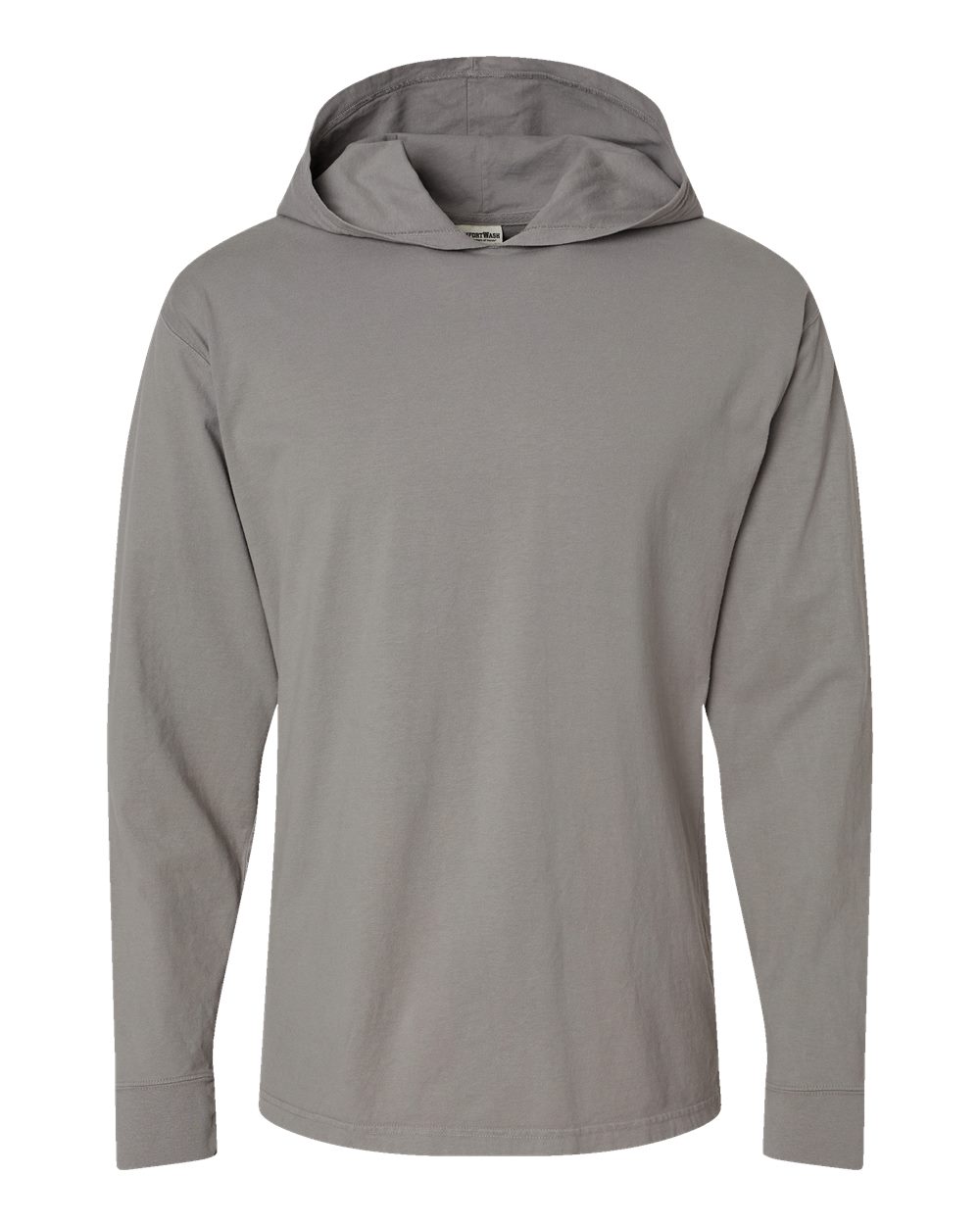 Unisex Garment-Dyed Jersey Hooded Long Sleeve T-Shirt | GDH280