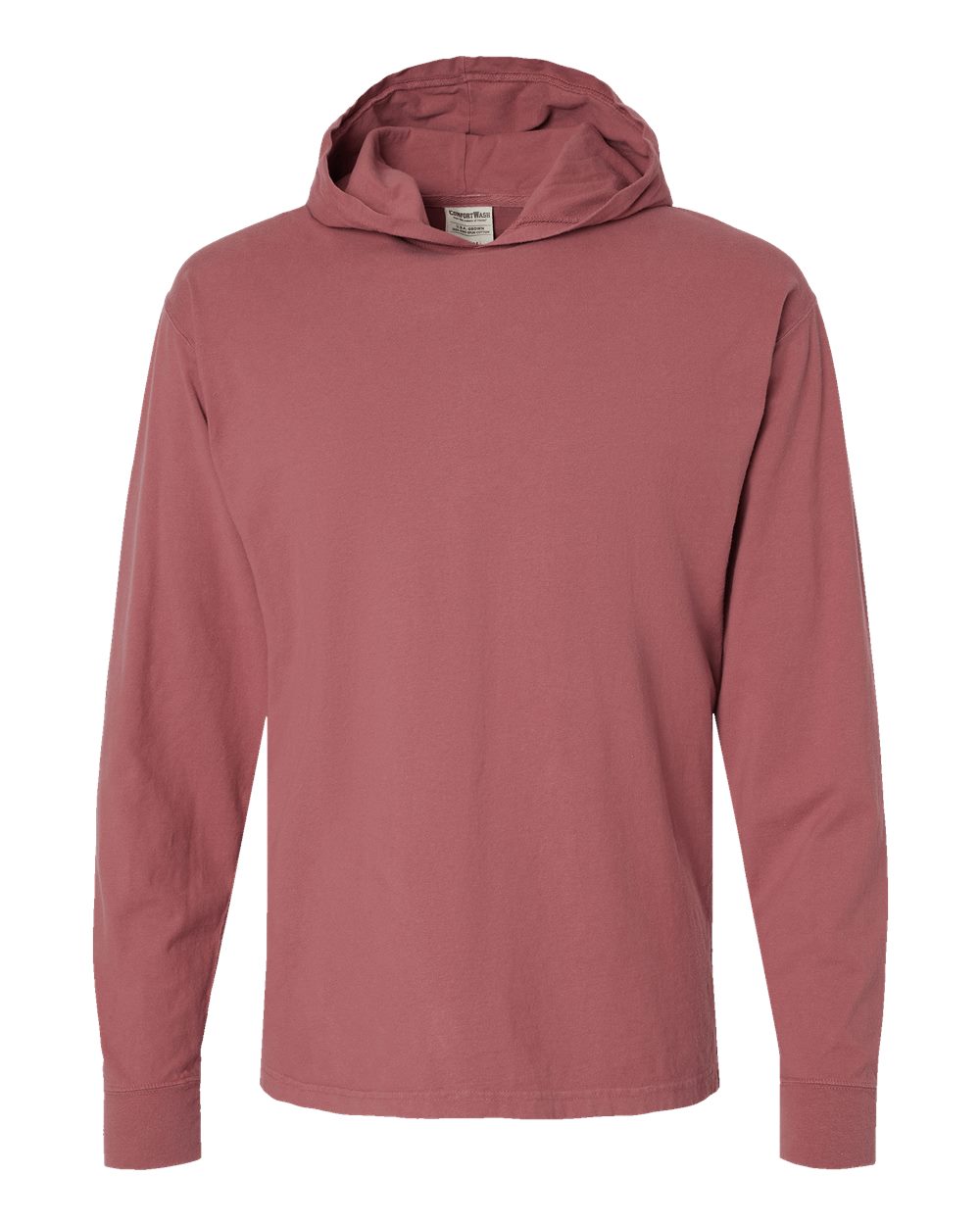 Unisex Garment-Dyed Jersey Hooded Long Sleeve T-Shirt | GDH280