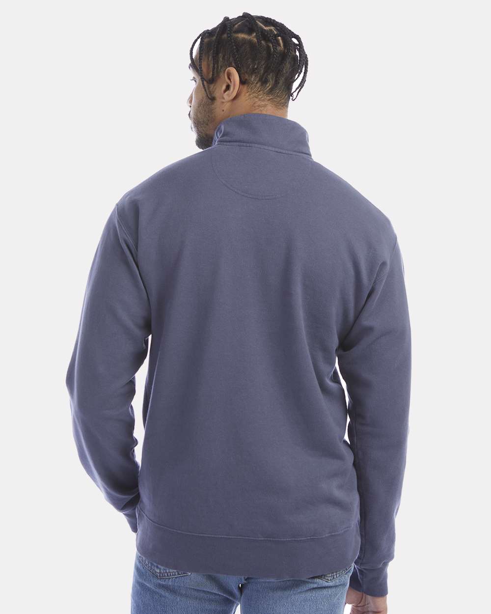 Sudadera Unisex Teñida Prenda con Cremallera Cuarto | GDH425