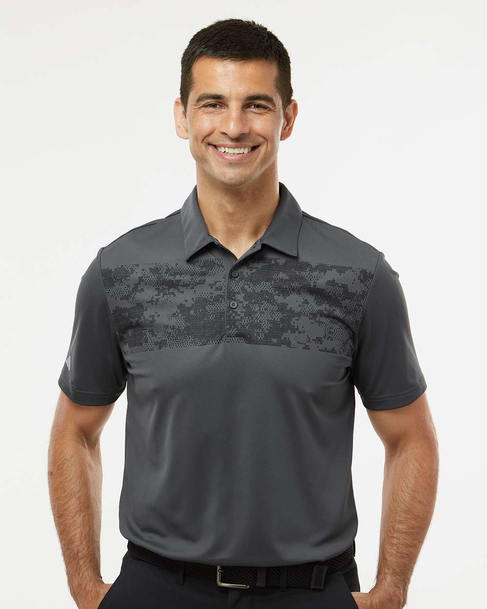 Men's Camo Chest Print Polo | A585