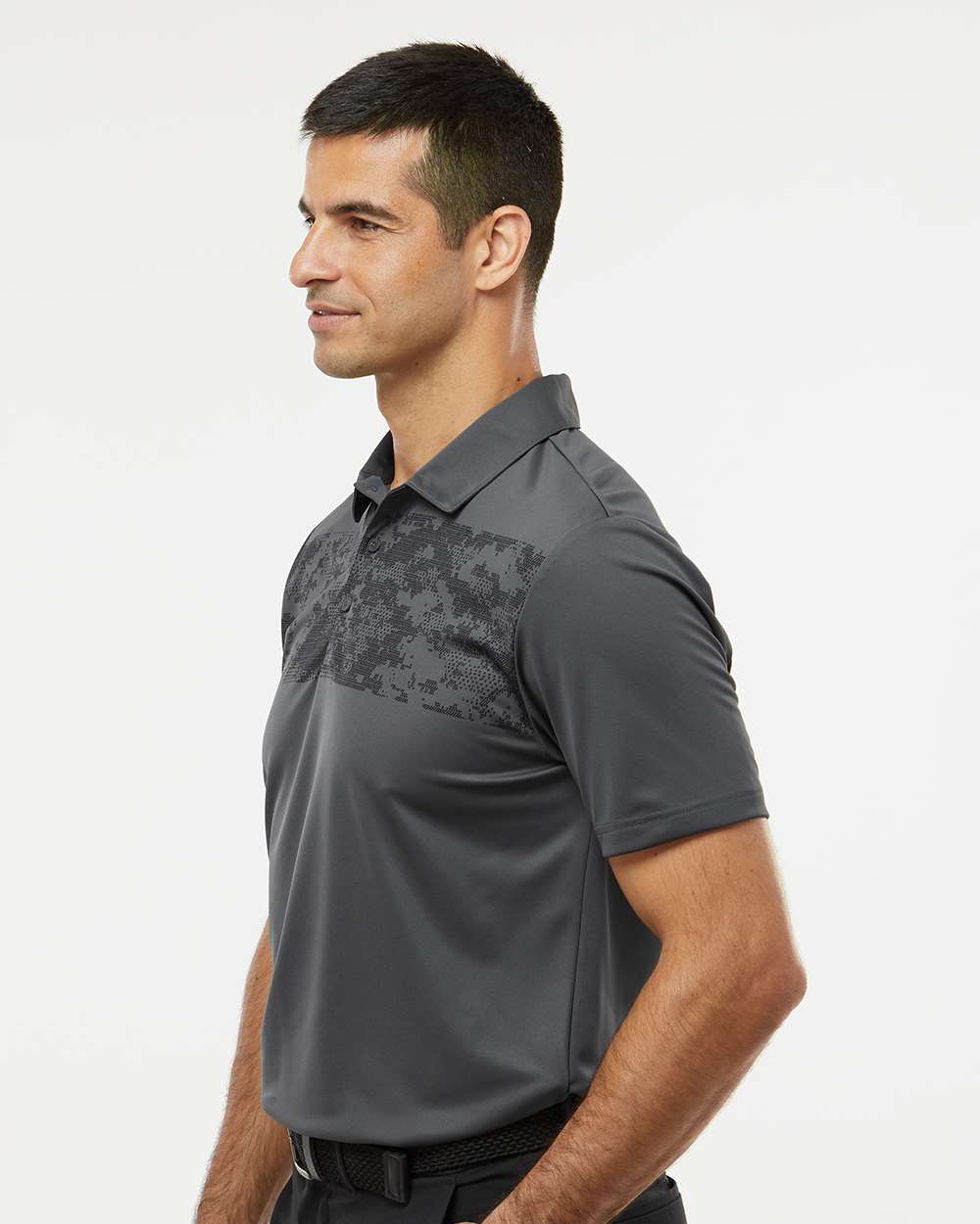 Men's Camo Chest Print Polo | A585