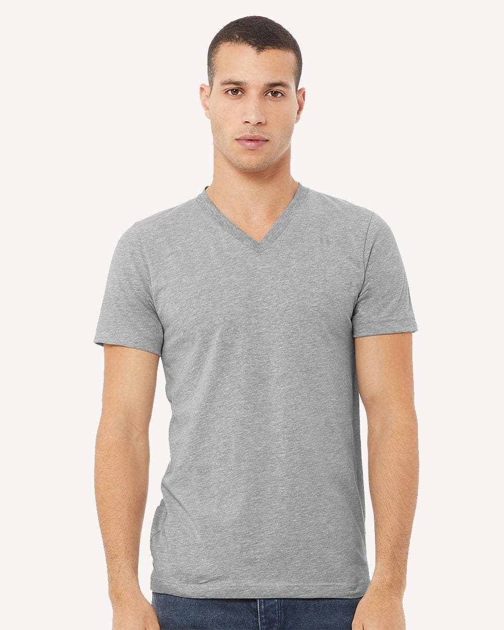 Unisex Heather CVC V-Neck Tee | 3005CVC