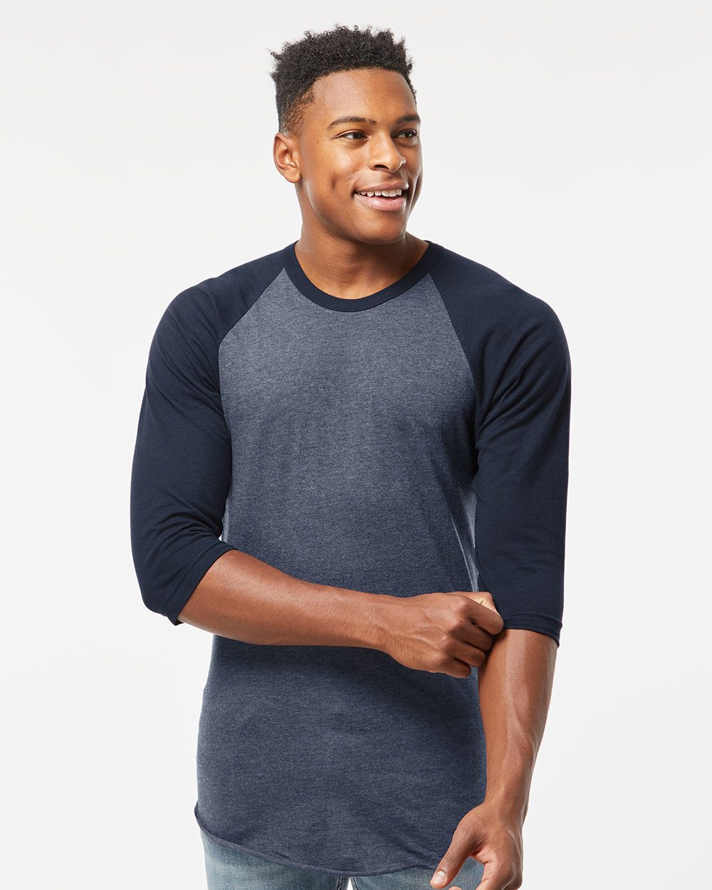 Unisex Fine Jersey Raglan T-Shirt | 245