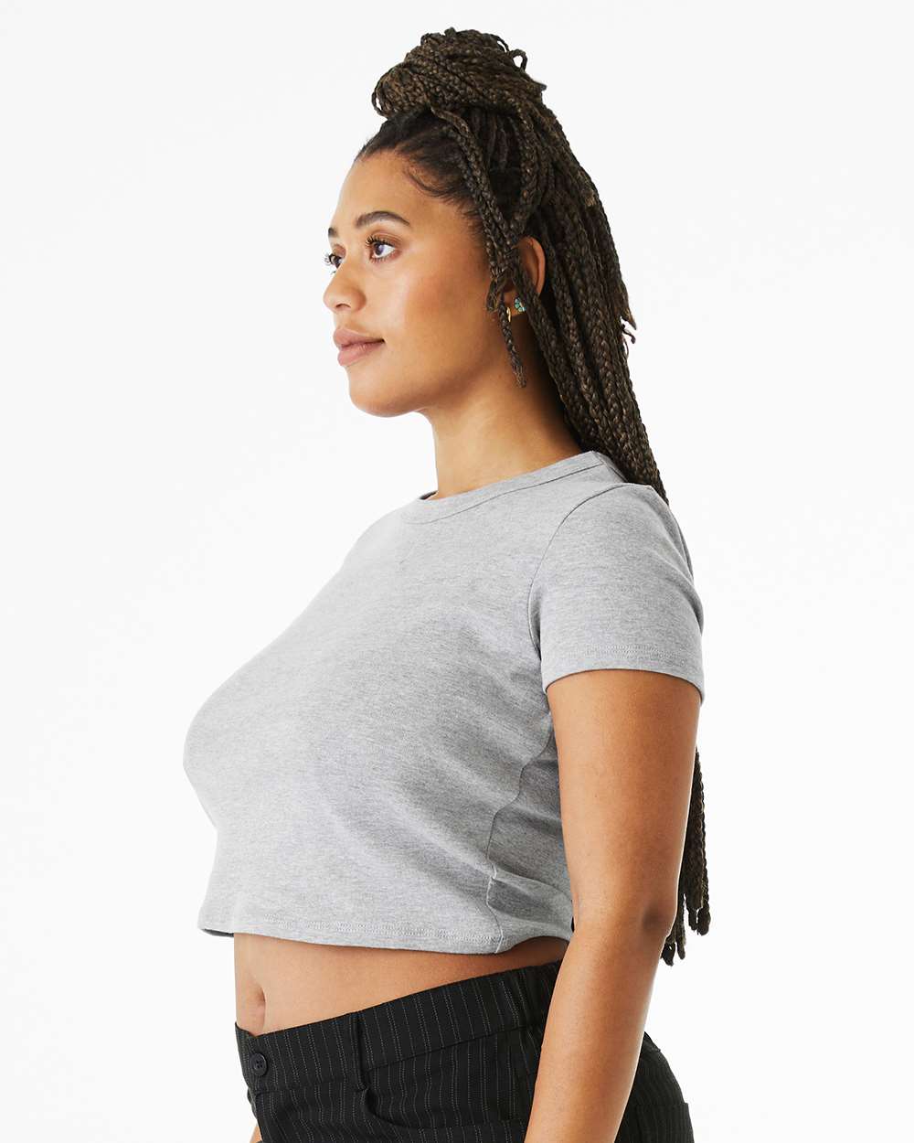 Women's Micro Rib Baby Tee | 1010