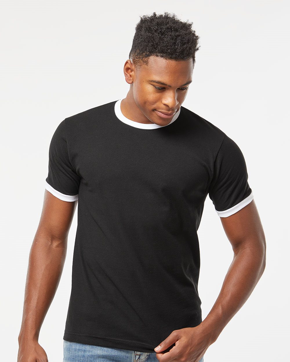Unisex Fine Jersey Ringer T-Shirt | 246