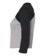 Women's Micro Rib Three-Quarter Raglan Sleeve Baby Tee | 1200