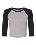 Women's Micro Rib Three-Quarter Raglan Sleeve Baby Tee | 1200