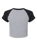 Women's Micro Rib Raglan Baby Tee | 1201