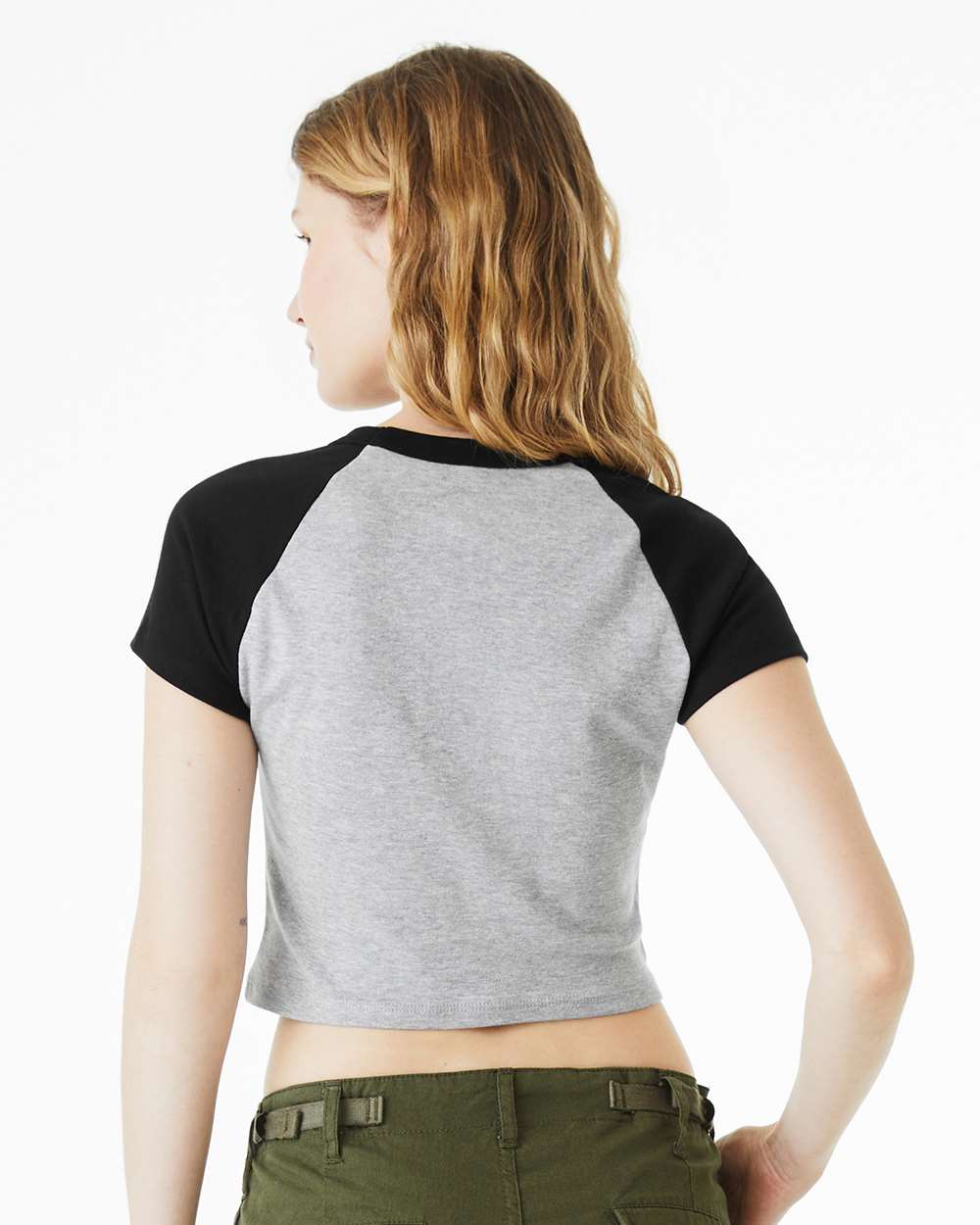Women's Micro Rib Raglan Baby Tee | 1201