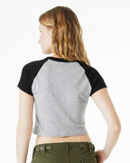 Women's Micro Rib Raglan Baby Tee | 1201