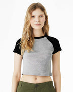 Women's Micro Rib Raglan Baby Tee | 1201