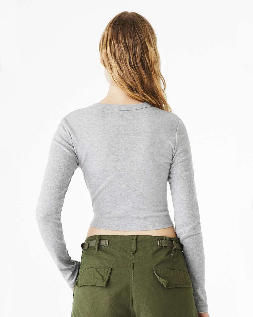 Women's Micro Rib Long Sleeve Baby Tee | 1501