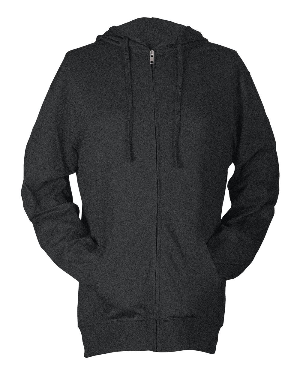 Unisex Beach Full-Zip Hooded Long Sleeve T-Shirt | 260