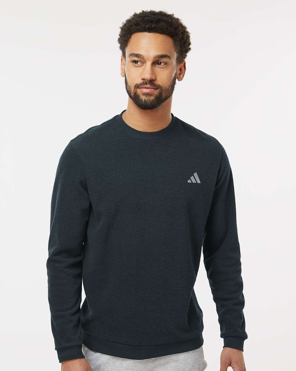 Sudadera para hombre con cuello redondo y tejido de rizo | A586