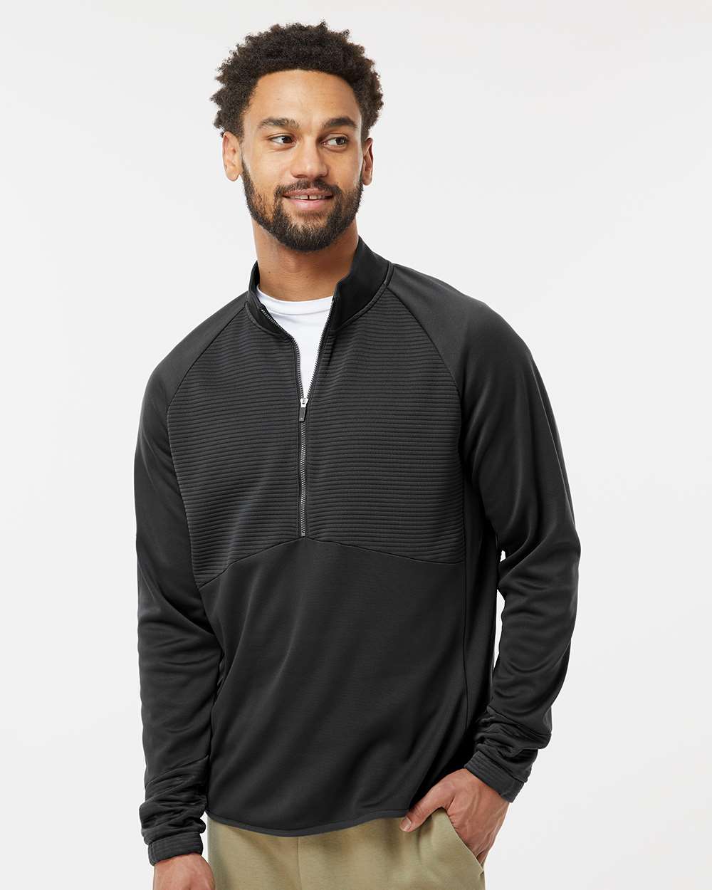 Sudadera de Rendimiento para Hombre con Cremallera Cuarto | A587