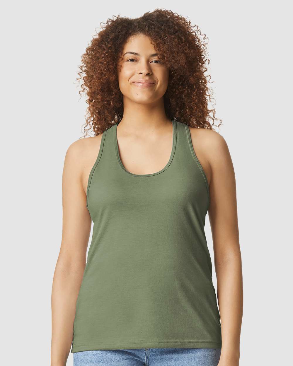 Women's Softstyle® CVC Racerback Tank Top | 64220LCVC
