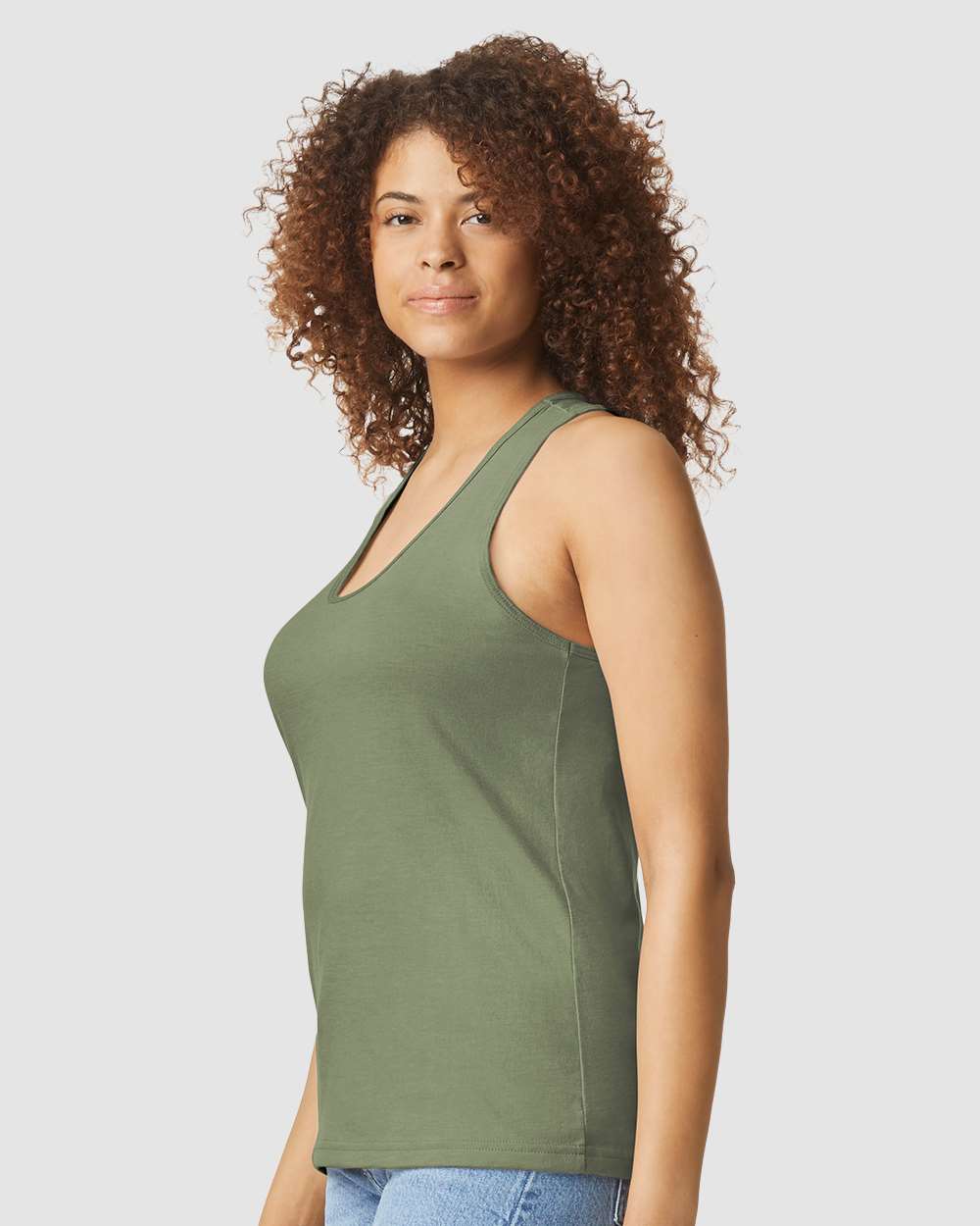 Women's Softstyle® CVC Racerback Tank Top | 64220LCVC