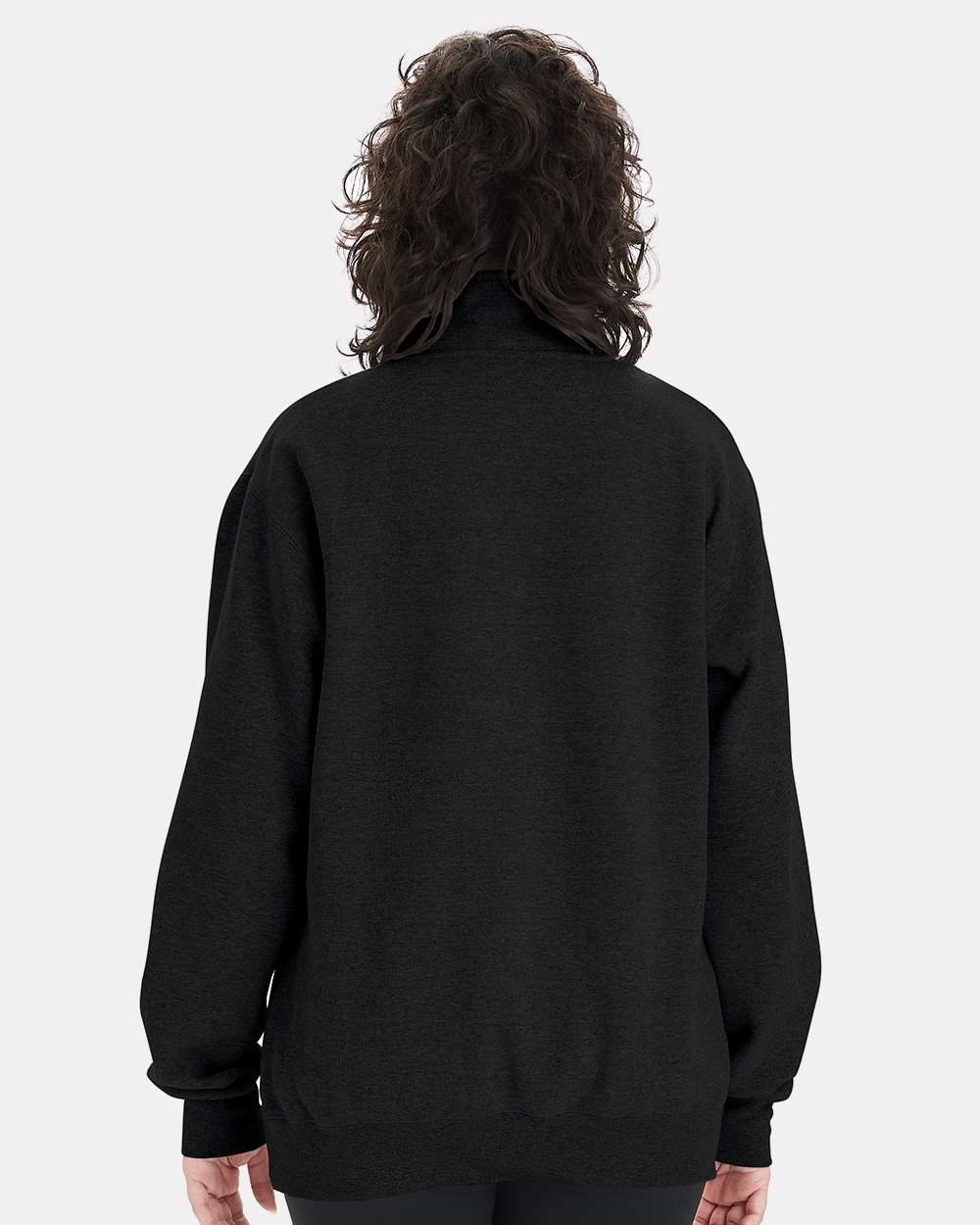 Sudadera Unisex Powerblend® con Cuello Cuarto de Cremallera | S450