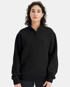 Sudadera Unisex Powerblend® con Cuello Cuarto de Cremallera | S450